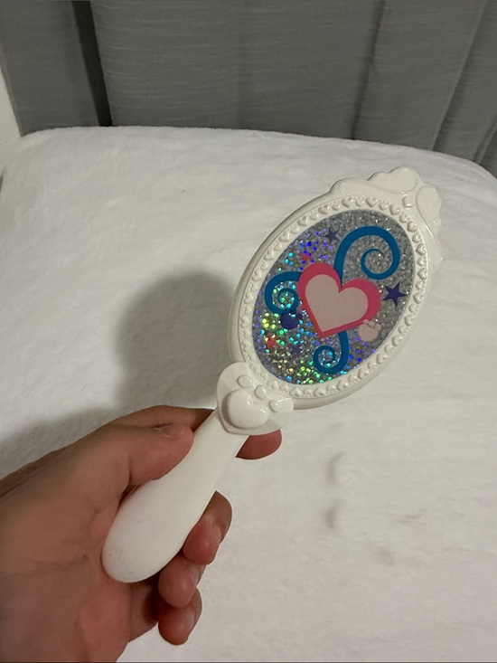 Build-A-Bear Other - Build A Bear Workshop White Brush Holographic & Hearts RARE HTF RETIRED BABW